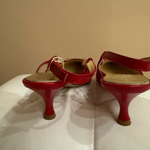 NWT. Loretta Petinari Elegant Red Women's Heels. Made in Italy. Leather - Picture 4 of 9